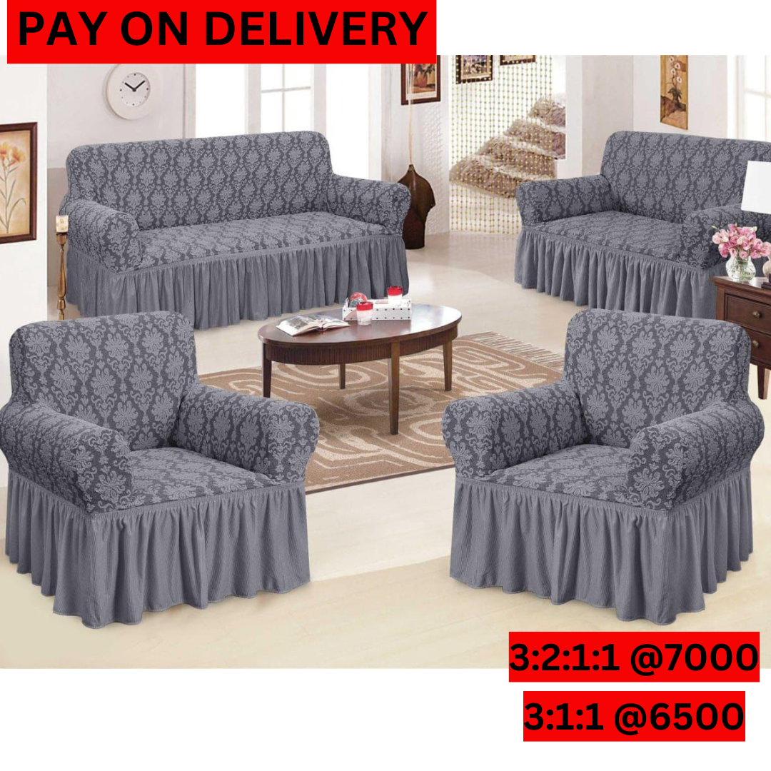 Jacquard Sofa Cover(3:1:1-Grey)